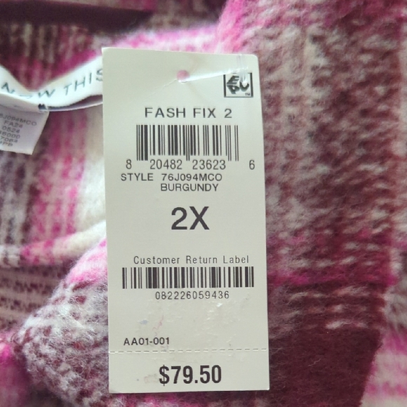 Plaid Button-Up Jacket - Picture 4 of 7